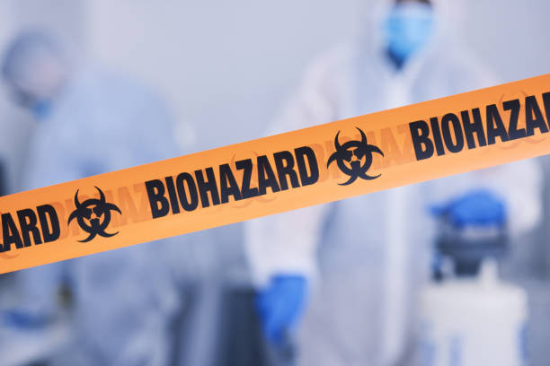 Professional Blood Cleanup technician working in Deer, AR